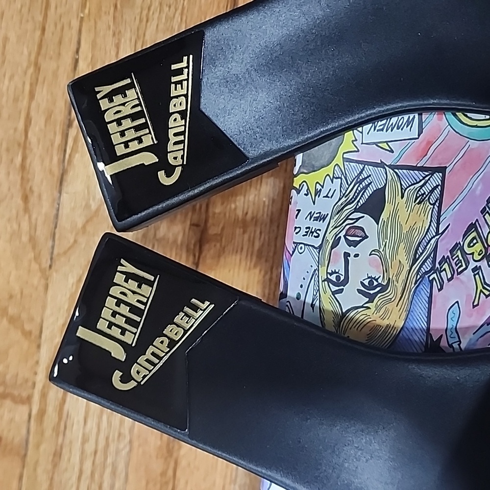 Jeffrey Campbell satin chain flat sandals size 41/11. - Picture 4 of 8